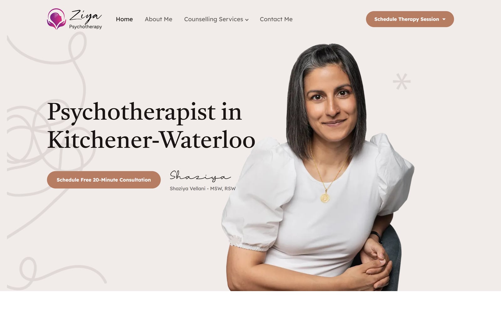 Psychotherapist Kitchener homepage