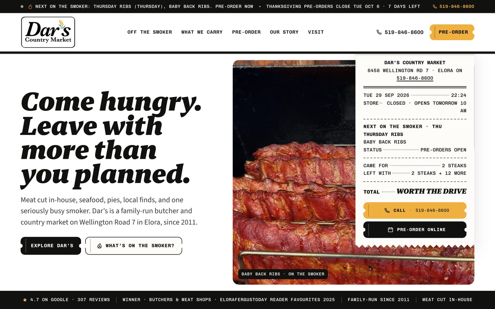 Dar’s Country Market website